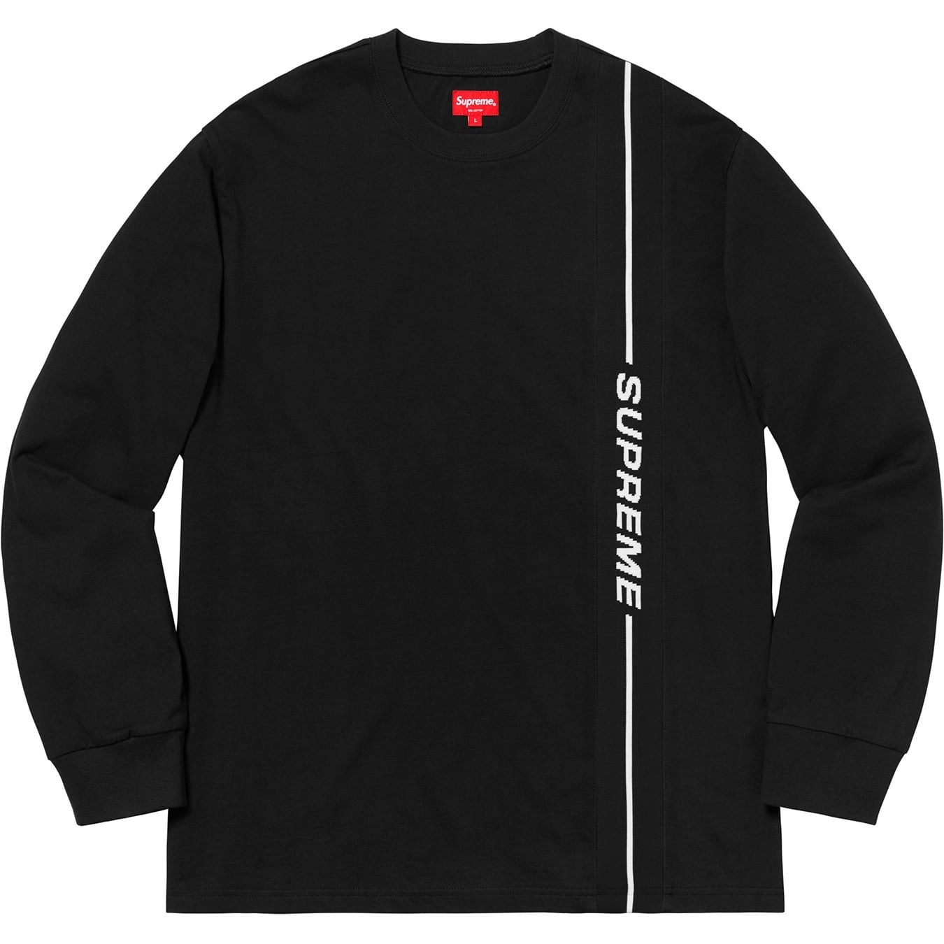 Vertical Logo Stripe L/S Top view 5
